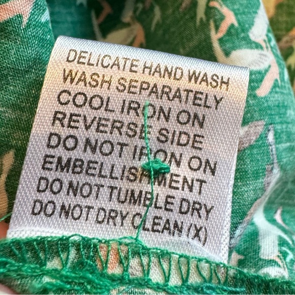 ModCloth, Sunny Girl Kelly Green Bird Print Dress - Picture 5 of 5